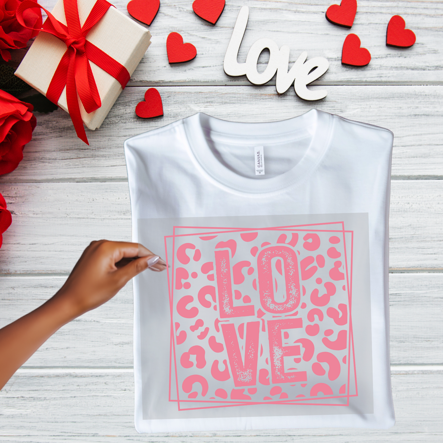 Love Cheetah  Print Transfer