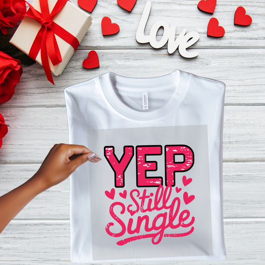 Yep Still Single Pink