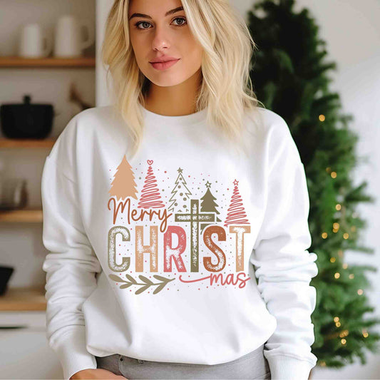 Merry Christmas Pink DTF print